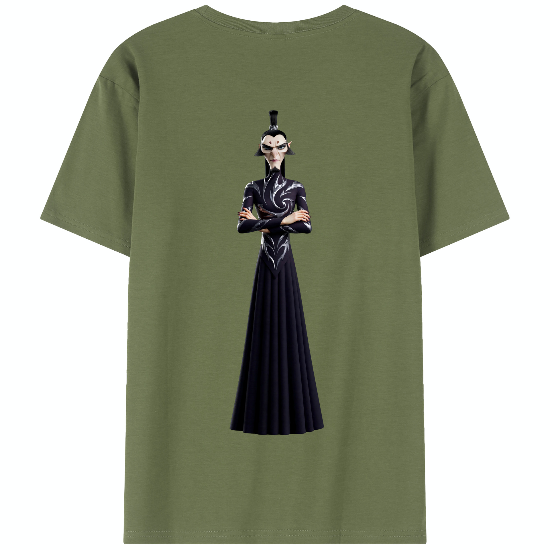 （画像用） Ne Zha 2 ナタ 魔童の大暴れ 綿100％半袖Tシャツ（背面プリント）